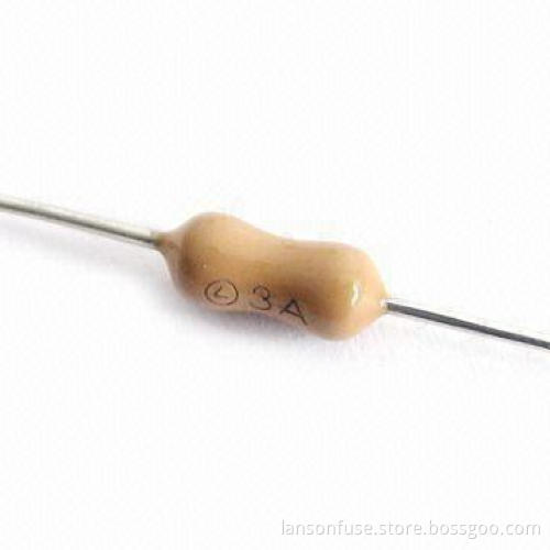 Ceramic Fuse with Time Lag, 100mA to 6.3A Current and 125 to 250V Voltages, Measures 3 x 7mm